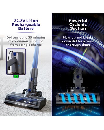 Tower VL30 Plus Cordless 3In1 Vacuum Cleaner