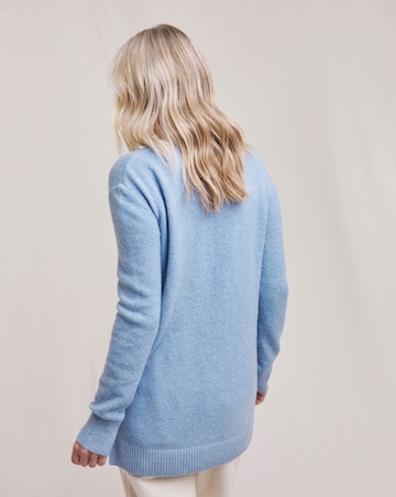 Julipa Deep V Soft Wool Longline Jumper