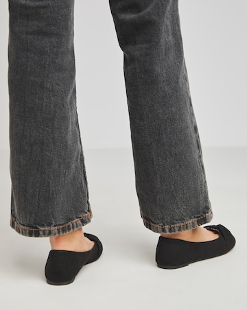 Nova Twist Front Ballerina Shoes - Standard Fit (D)