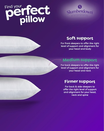 Slumberdown Cosy Nights Pack of 2 Back Sleeper Pillows