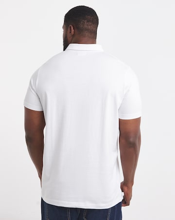 Pure Cotton Jersey Polo Long Length- White