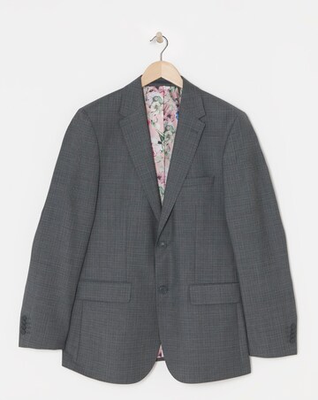 William Hunt Textured Grey Suit Jacket