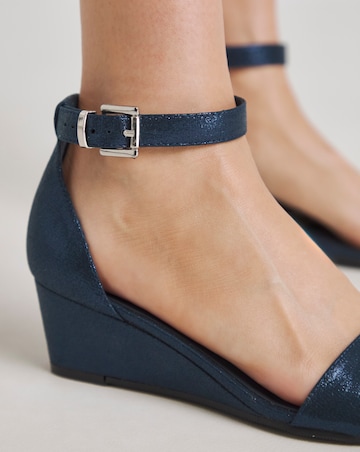 Rio Low Wedge Barely There Sandals - Extra Wide Fit (EEE)