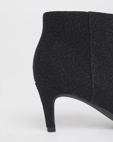 Cairns Kitten Heel Pointed Toe Ankle Boots - Wide Fit (E)