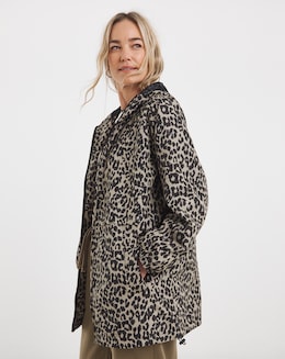 Leopard Short Lightweight Raincoat