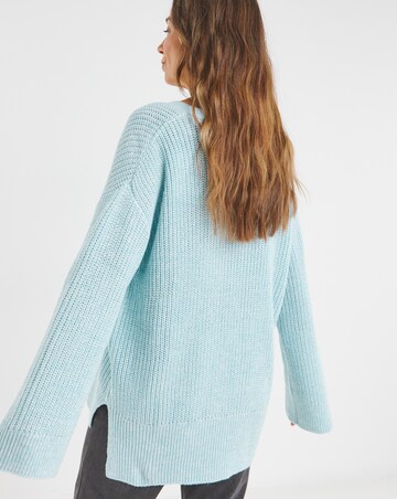 Blue V Neck Tunic