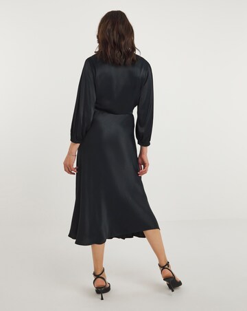 Joanna Hope Heavy Satin Midi Dress