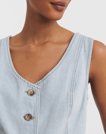 Light Blue Denim Waistcoat