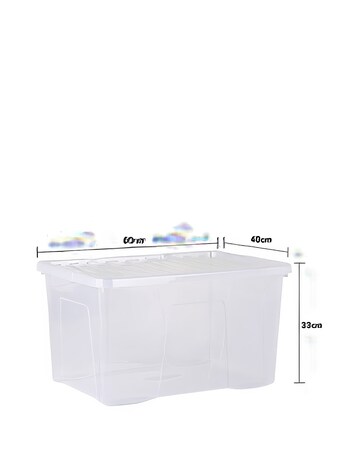 Wham Crystal 60L Box and Lid 5pk