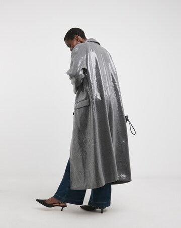 Sequin Longline Coat