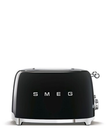 Smeg TSF03 4 Slice Black Toaster