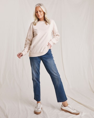 Julipa Cut Out Pure Cotton Sweatshirt