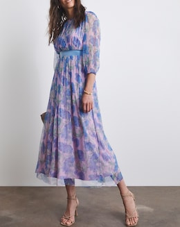 Joanna Hope Mesh Maxi Dress