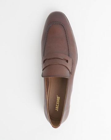 Leather Formal Strap Detail Loafer Wide