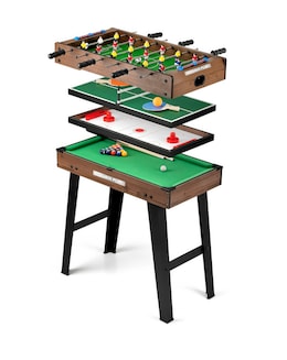 4 in 1 Stand Up Games Table - Dark Brown