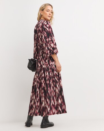 Puff Sleeve Button Through Dress