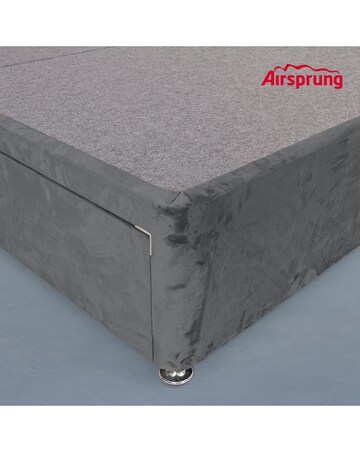 Airsprung Velvet Divan Base with 4 Drawers