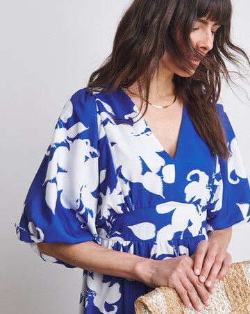 Joanna Hope Blouson Puff Sleeve Dress