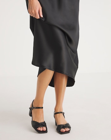 Clovis Twist Flexible Sole Block Heeled Sandals - Extra Wide Fit (EEE)