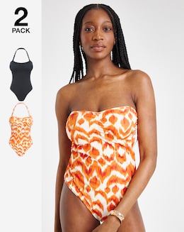 2 Pack Value Bandeau Swimsuits