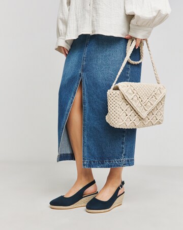 Miami Wedge Espadrille Slingback Sandals - Extra Wide Fit (EEE)