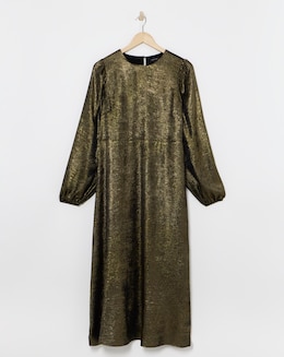 Foil Maxi Tea Dress