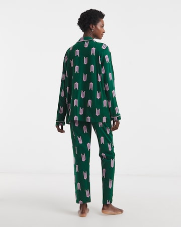 Wicked Button Through Cotton Pyjama Set