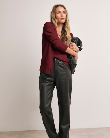 Anthology burgundy gifting V Neck Cardigan