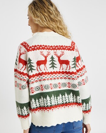 Joe Browns Winter Scenes Fairisle Cardigan