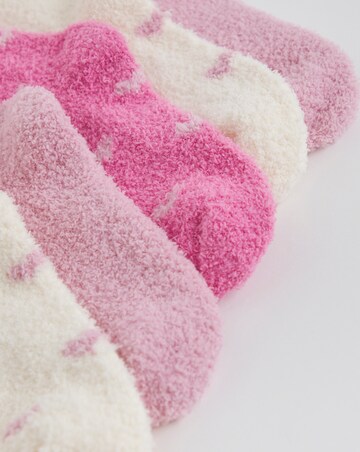 Pretty Secrets (5 Pair Pack) Fluffy Socks Hearts