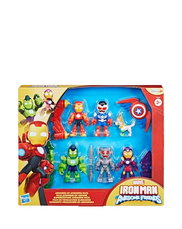 Marvel Iron Man and his Awesome Friends Armored-Up Avengers Pack Action Figures