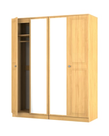 Richmond Ready Assembled 4 Door Wardrobe