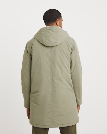 Khaki Shower Resistant Lightweight Padded Parka
