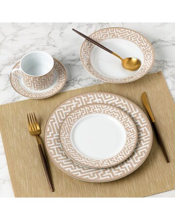 Waterside Gold Maze 20 Piece Dinner Set