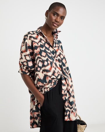 Printed Oversized Blouse