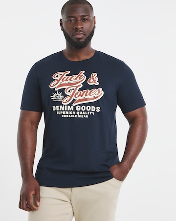 Jack & Jones Logo T-Shirt - Navy