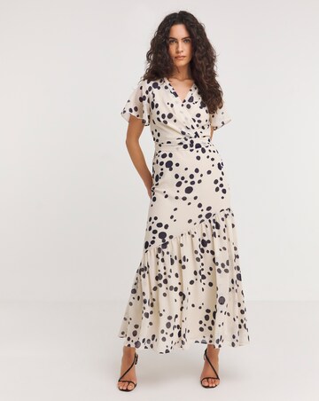 Joanna Hope Spot Wrap Maxi Dress