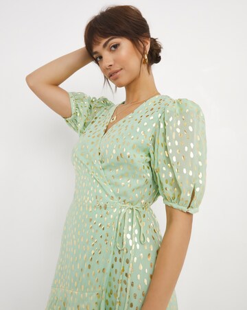 Joanna Hope Foil Print Maxi Dress