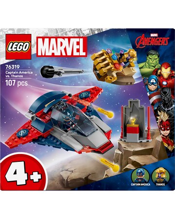 LEGO Marvel Captain America vs. Thanos, Super Hero Building Toy 76319