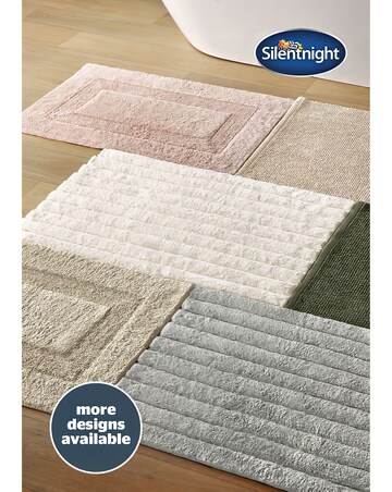Silentnight Ribbed Cotton Bath Mat