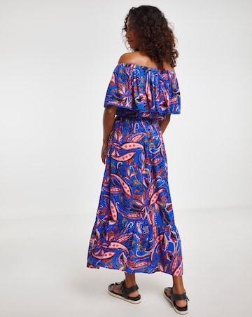 Maxi Bardot Beach Dress