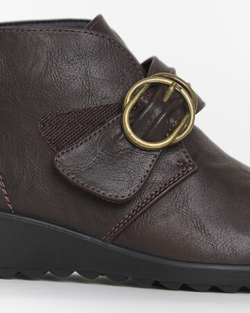 Cushion Walk Touch & Close Ankle Boot E Fit