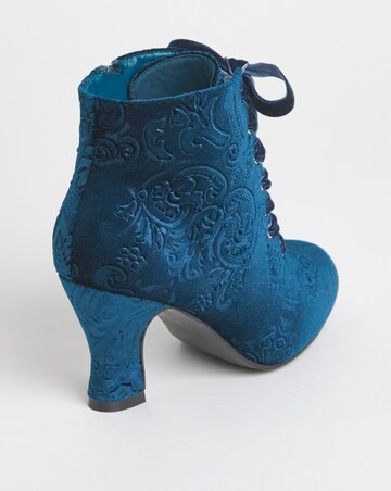 Joe Browns Velvet Lace Up Bootie EEE Fit