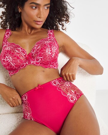 Pretty Secrets (2 Pack) Ella Lace Brief Knickers Pink Multi