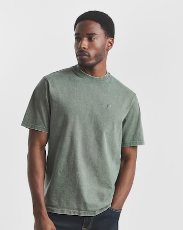 Union Garment Dyed Relaxed Fit T-Shirt- Brown