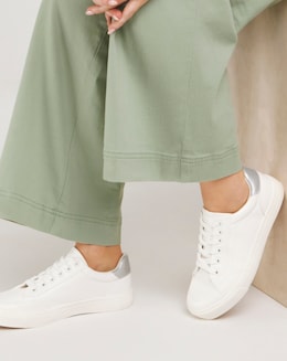 Millie Classic Lace Up Trainers - Wide Fit (E)