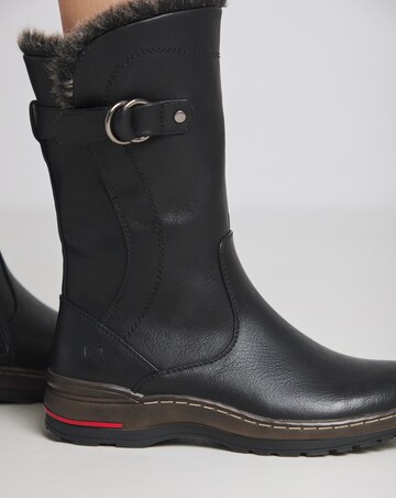 Heavenly Feet Bramble Warm Lined Buckle Boots Extra Wide EEE Fit
