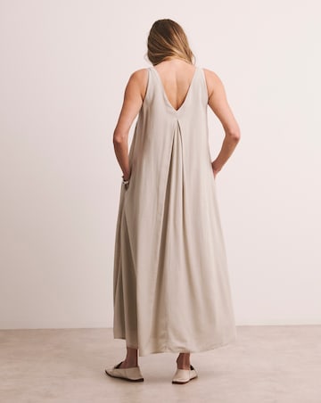 Anthology Linen Mix Pleat Dress