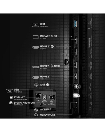 Hisense 50U7QTUK 50in Mini-LED 4K Ultra HD HDR Smart TV
