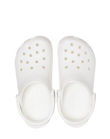Crocs White Classic Clog -Standard Fit (D)